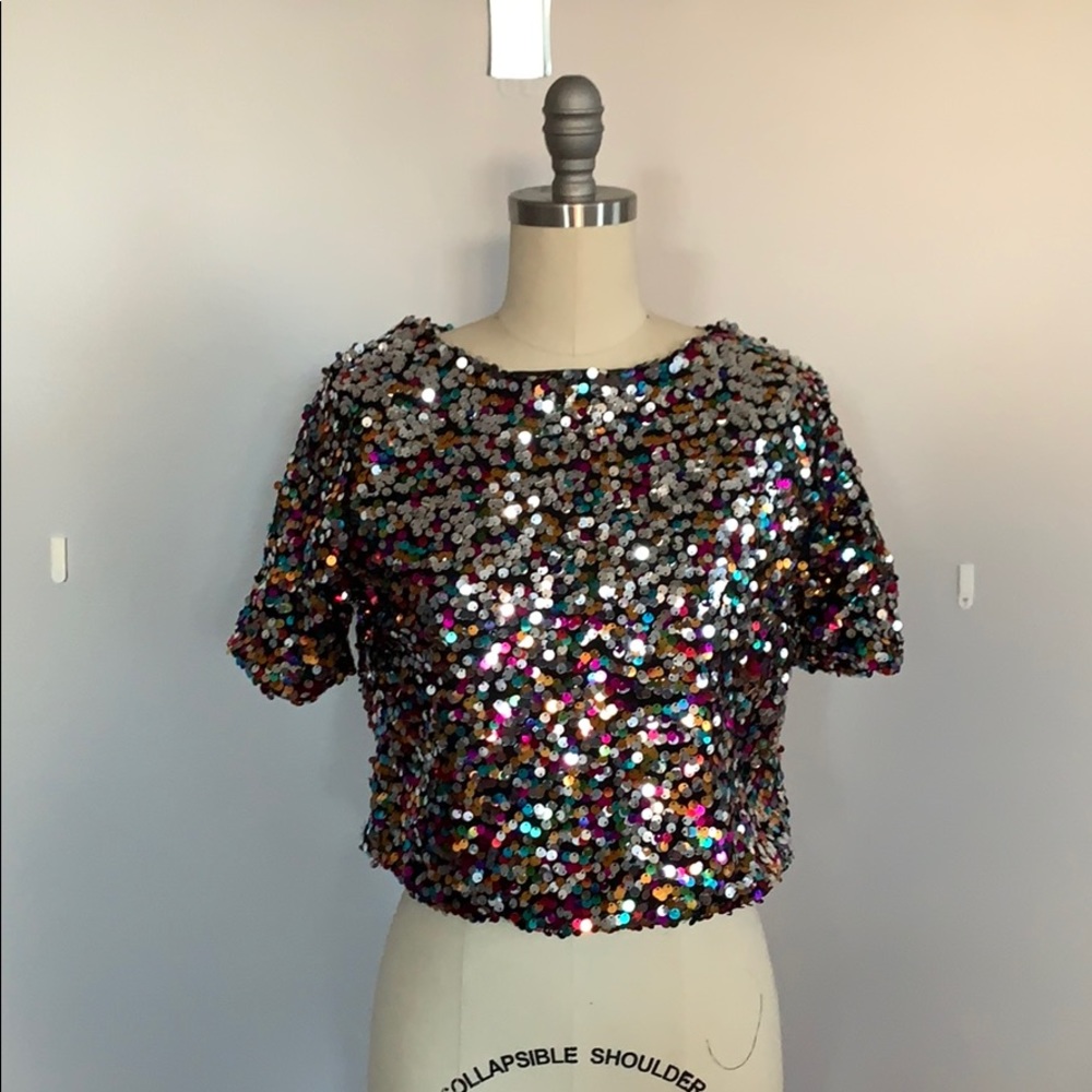 H&M sequin top